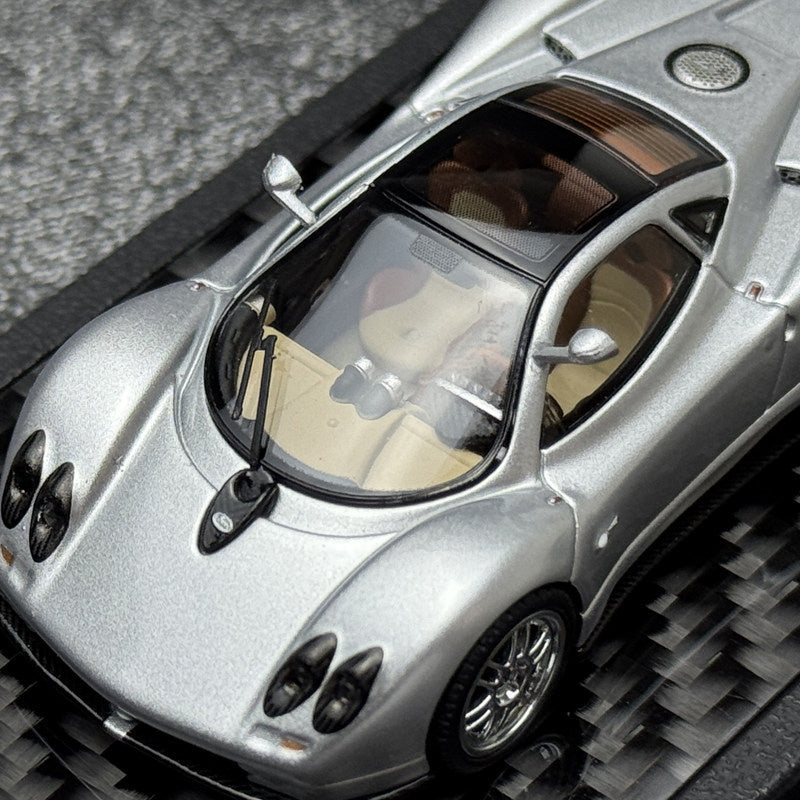 1:64 Pagani Zonda C12 Silver LCD MODELS DIECAST Model