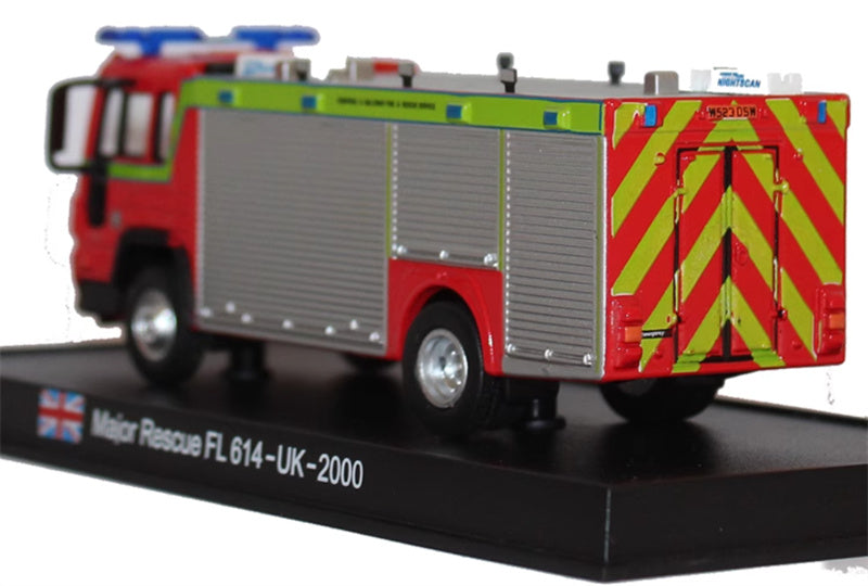 Red Base Volvo Major Rescue FL 614-UK-2000 1:64 Truck Pre-built Model