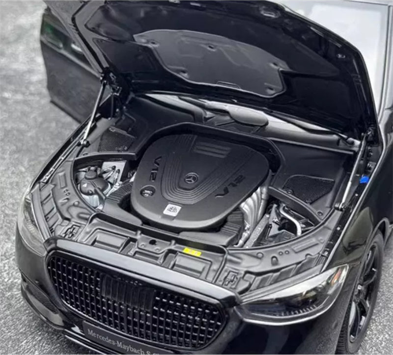 1:18 Mercedes Maybach S680 2023 Black - Black wheel hub Almost Real Limited Edition 1008PCS ONLY DIECAST Model