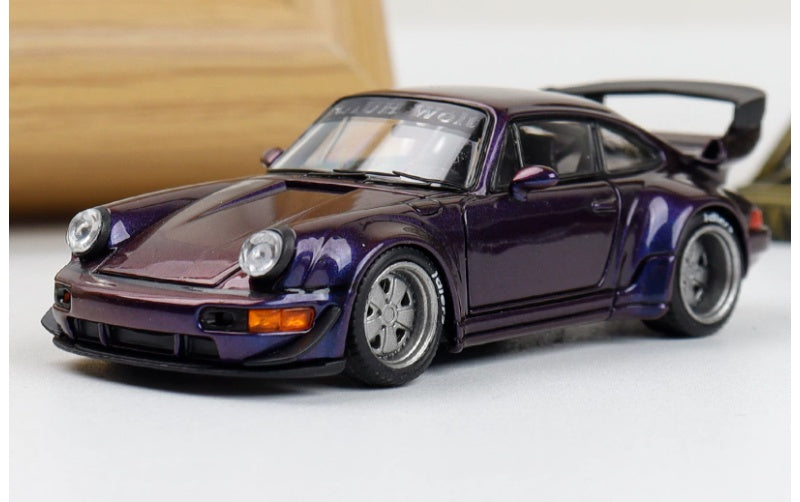 1:64 Porsche RWB 964 Chameleon Purple SW Wide body modification Limited 500 pcs DIECAST Car Model