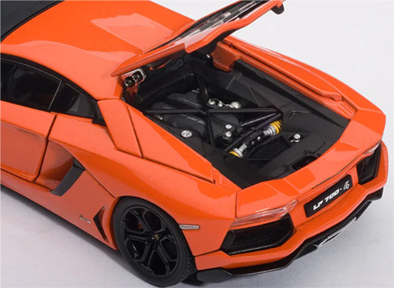 AUTOART Lamborghini LP700-4 supercar Orange fully open 1:43 Car Pre-built Model view8