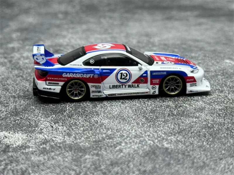 1:64 Nissan S15 Silvia LB-Super Silhouette Garasidrift x LBWK 2025 MINIGT DIECAST Model