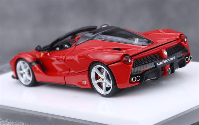 Street Buster Ferrari LaFerrari F150 Supercar Red convertible version Limited Edition 999PCS ONLY 1:64 Car Pre-built Model view2