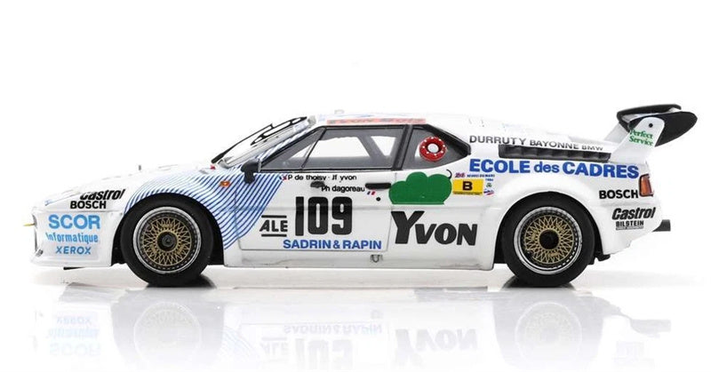 Spark BMW M1 14th Le Mans 1984 SADRIN & RAPIN DUNLOP 1:43 Car Pre-built Model view3