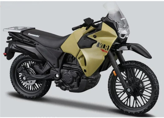 1:18 Kawasaki KLR 650  Khaki Matte Black  Maisto  Diecast Motorcycle Model