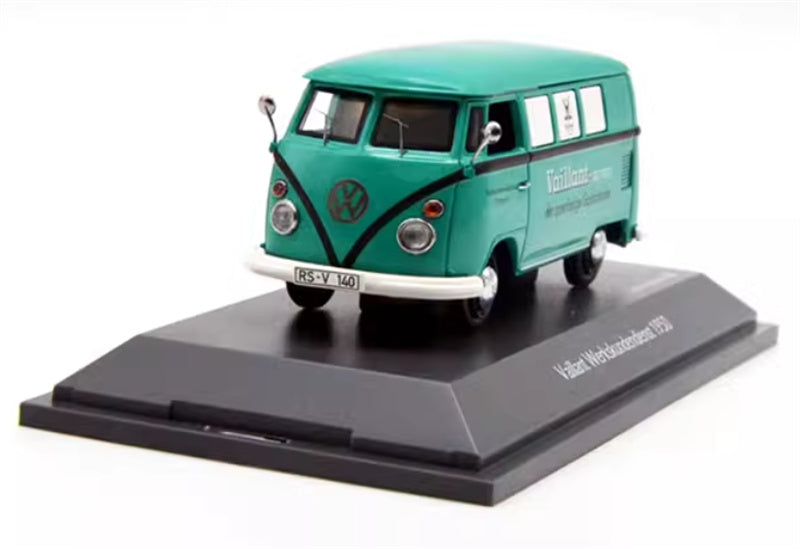 Schuco Volkswagen VW Type 1 van Vaillant Werkskundendienst 1950 cyan Limited Edition 1000PCS ONLY 1:43 Car Pre-built Model view5