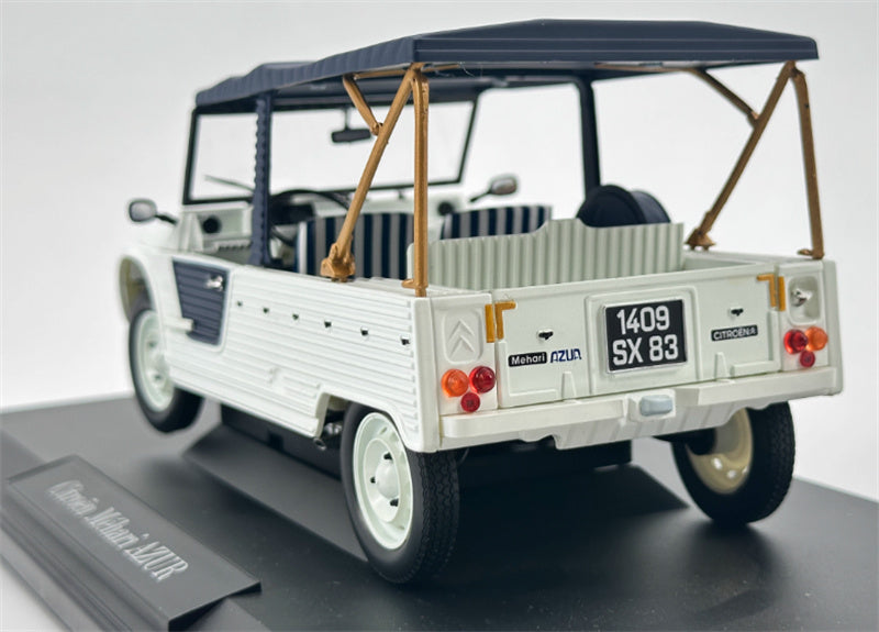 NOREV Citroen Mehari Azur 1983 White/Blue 1:18 Car Pre-built Model view12