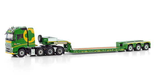 WSI VOLVO FH4 GLOBETROTTER 8X4 LOWLOADER - 3 AXLE Zwatra 1:50 Model