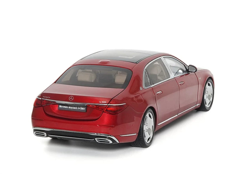 1:18 Mercedes Maybach S680 2021 Lava Red Almost Real  DIECAST Model