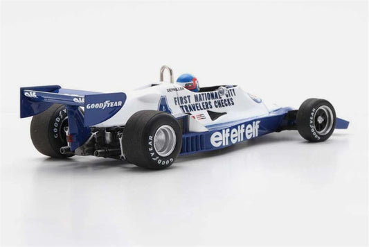 Spark Tyrrell 008 #4 3rd Argentine GP 1978 P.DEPAILLER BLUE WHITE 1:43 Car Pre-built Model view2