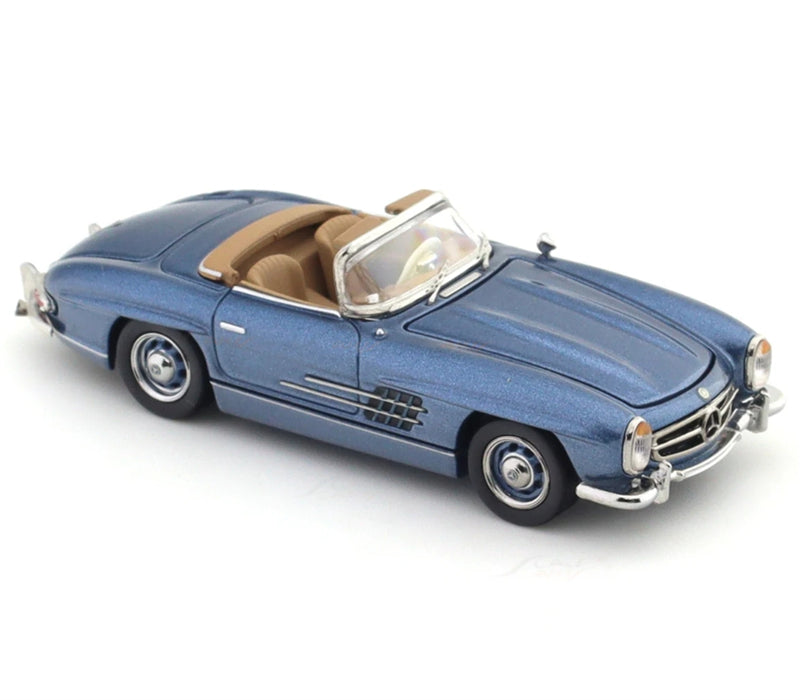 GFCC 1960 Mercedes Benz 300SL Roadster convertible vintage car Icy Blue Limited Edition 499PCS ONLY Hardtop 1:64 car Pre-built Model view7