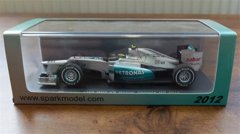 Spark Mercedes AMG W03 #8 Winner Chinese GP 2012 Nico Rosberg 1:43 Car Model view9
