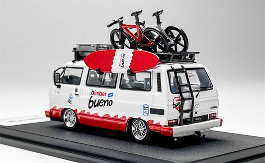 Mortal VW T3 Magway van BBS Bueno Color with accessories 1:64 Car Pre-built Model view2
