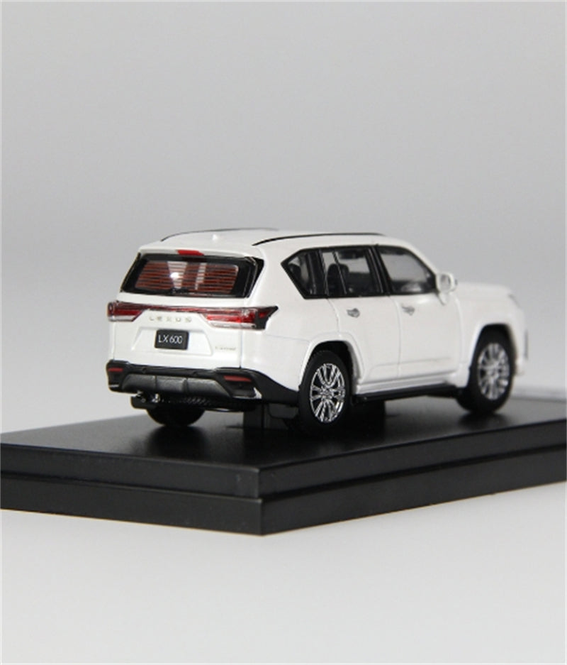 LCD-MODELS Lexus LX600 SUV White 1:64 car Pre-built Model view7