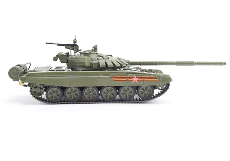 Modimio Russian T-72B3 main battle tank winter double champion army green 1:43 Tank Pre-built Airliner Model Display view3