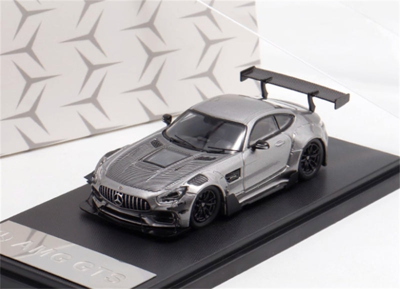 1:64 Mercedes Benz AMG GTS Widebody Silver Grey Rhino Model DIECAST Limited Edition 499pcs ONLY Model