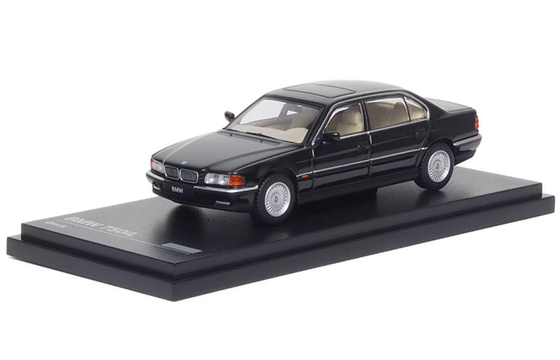 Almost Real BMW 750iL E38 Black 1:64 Car Pre-built Airliner Model Display view1