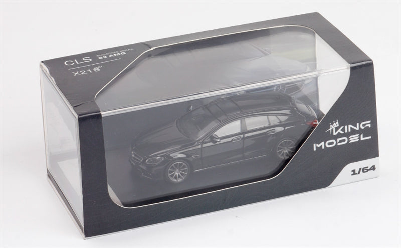 KING MODEL Mercedes Benz CLS63 AMG Hunting Edition Black Limited Edition 999PCS ONLY 1:64 Car Pre-built Model view8