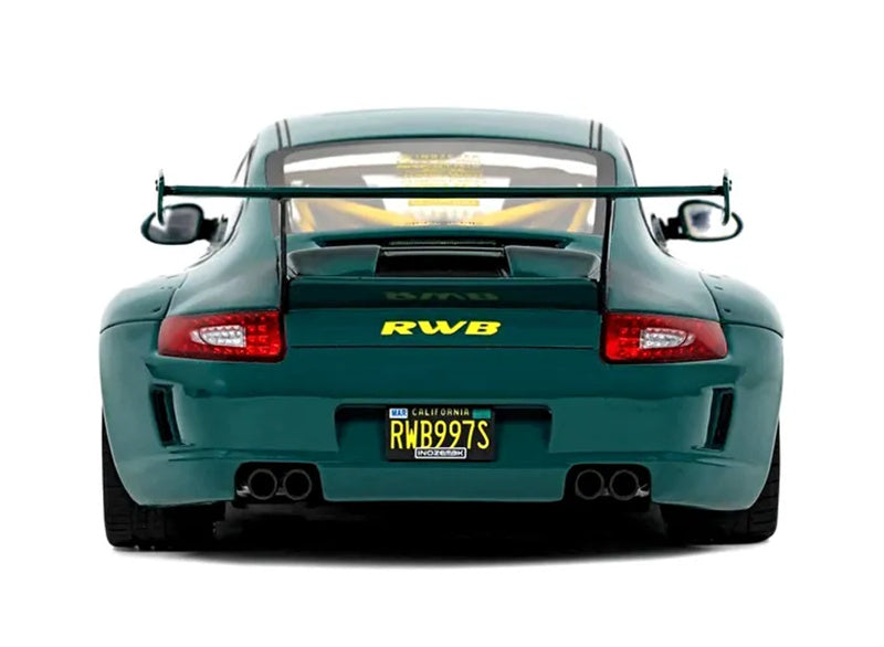 1:18 PORSCHE 911 997 RWB SYUNKASHUTO COUPE  Green  GT SPIRIT Limited Edition Resin Car Model