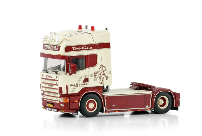 WSI SCANIA 4 SERIES TOPLINE 4X2 Maliepaard Transport 1:50 Truck Pre-built Model