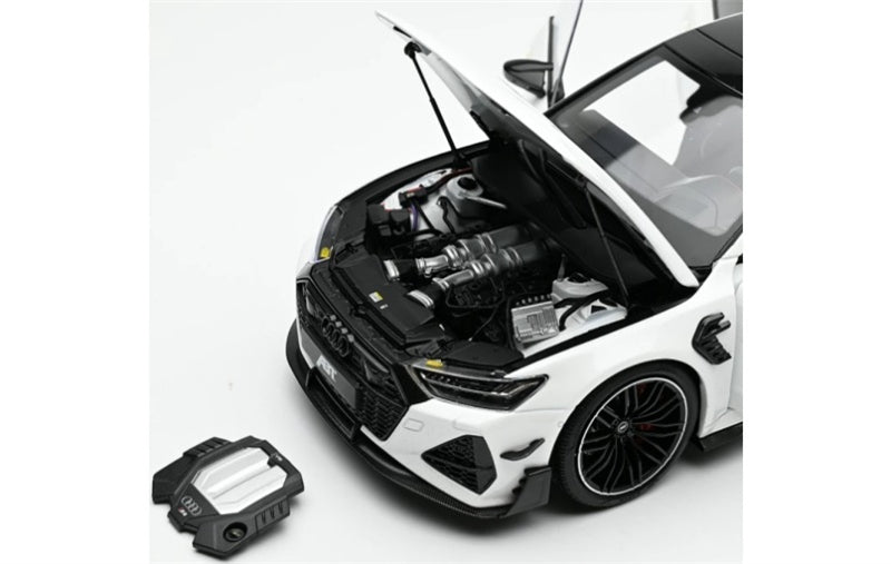 1:18 AUDI RS7 Sportback ABT  pearl white KengFai modified version DIECAST Model
