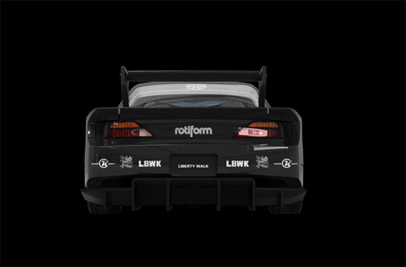 TIMEMICRO Nissan S15 LBWK wide body black 2# Limited Edition 2000PCS ONLY 1:64 Car Pre-built Model view5