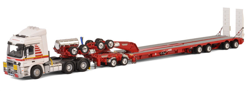 Mammoet Actros 6x4+ Drake 2x8 Dolly + 4x8 trailer 1:50 Truck Pre-built Model