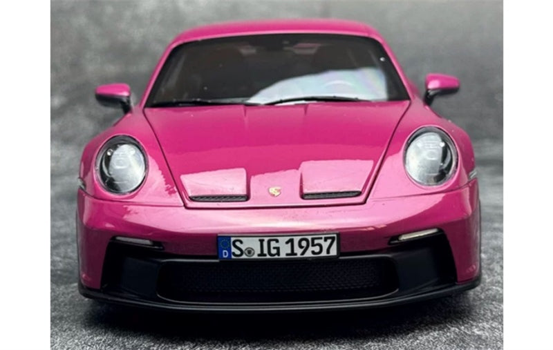 1:18 Porsche 911 992 GT3 RS  Rose Red - Golden Wheel NOREV  DIECAST Model