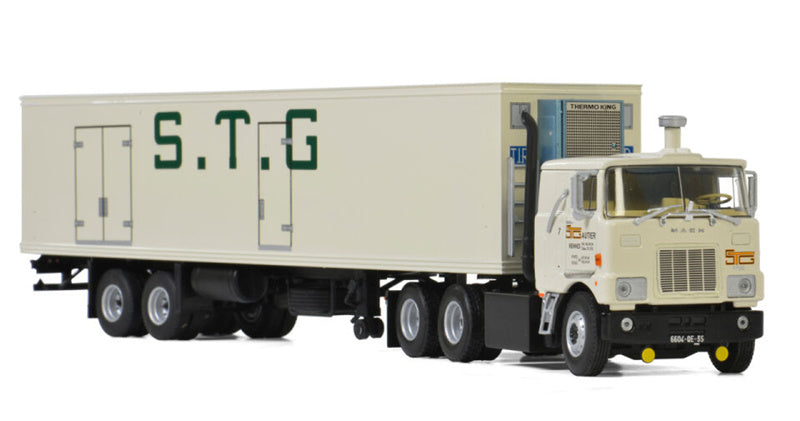 WSI MACK F700 6X4 REEFER TRAILER | CLASSIC - 2 AXLE STG Autier 1:50 Truck Pre-built Model