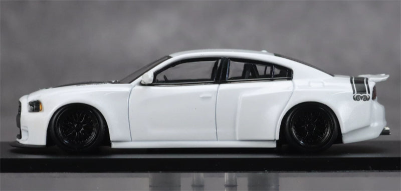 1:64 Dodge Charger Brawler white TimeMicro x PSC DESIGN DIECAST Civil Car Model