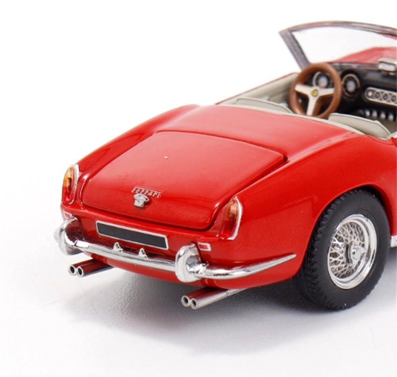 GFCC 1960 SWB Ferrari 250GT California Convertible Red Beige Interior Limited Edition 499PCS ONLY LHD 1:64 car Pre-built Model view5