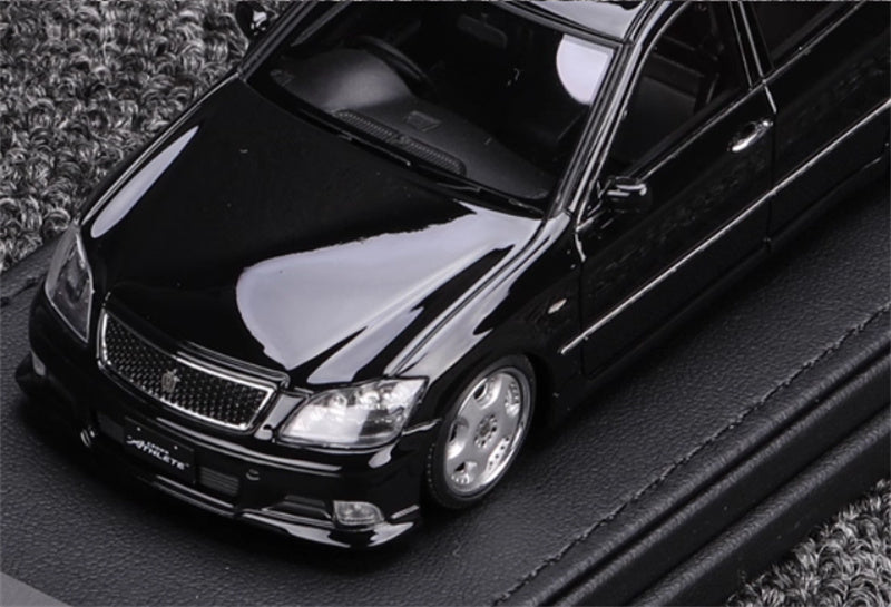 IGNITION MODEL Toyota Crown GRS180 3.5 Black with OZ Wheel 1:43 Car Model view7