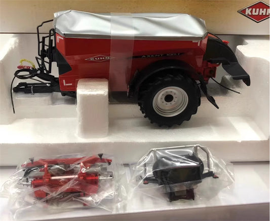 ROS Axent 100.1 Rauch Kuhn agricultural fertilizer transport tractor trailer Red 1:32 Truck Pre-built Model