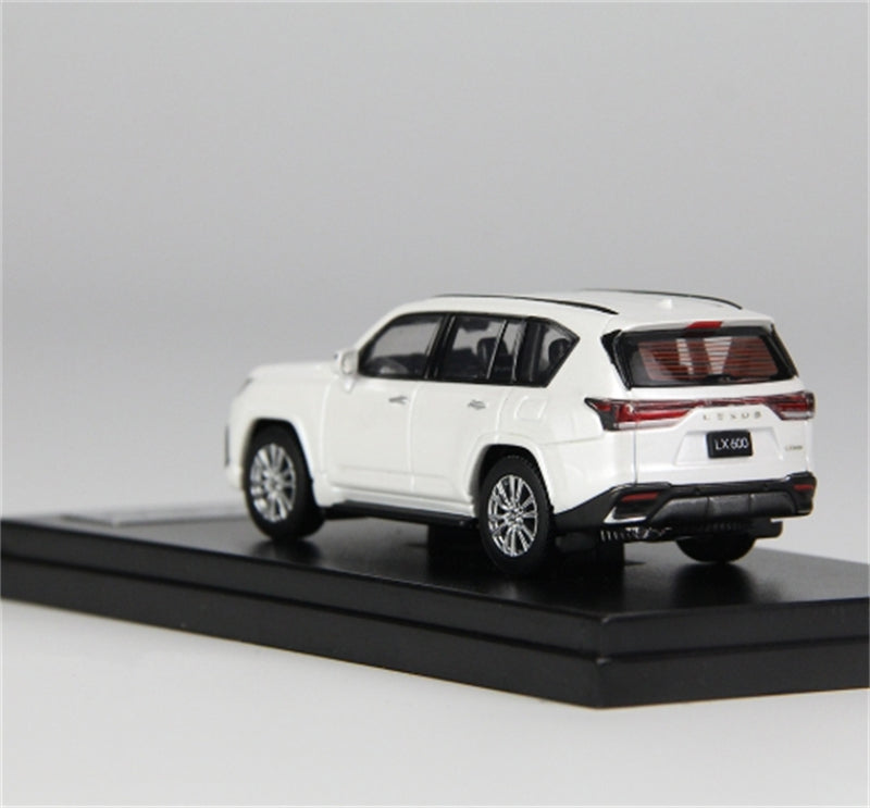 LCD-MODELS Lexus LX600 SUV White 1:64 car Pre-built Model view5