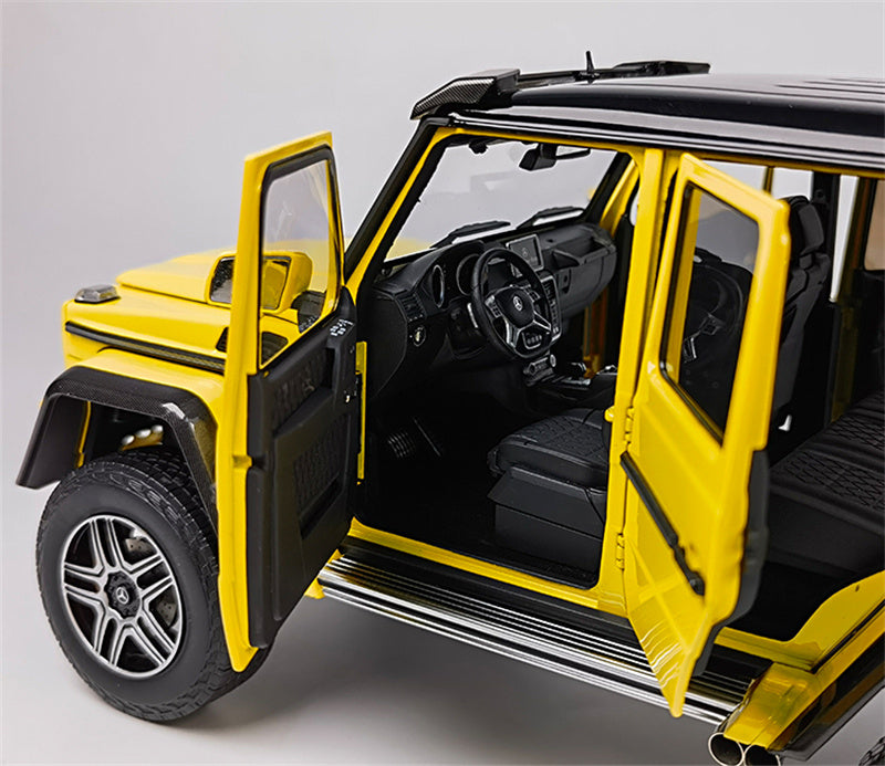 Almost Real Mercedes Benz G500 4X4 SUV Yellow 1:18 DIECAST CAR