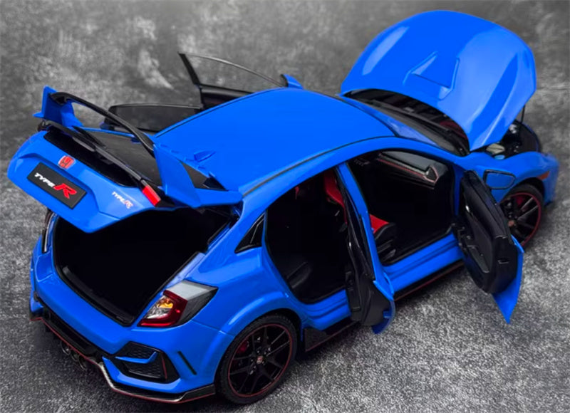 LCD-MODELS Honda Civic TYPE R FK8 2020 model Racing Blue 1:18 Car Pre-built Model view3