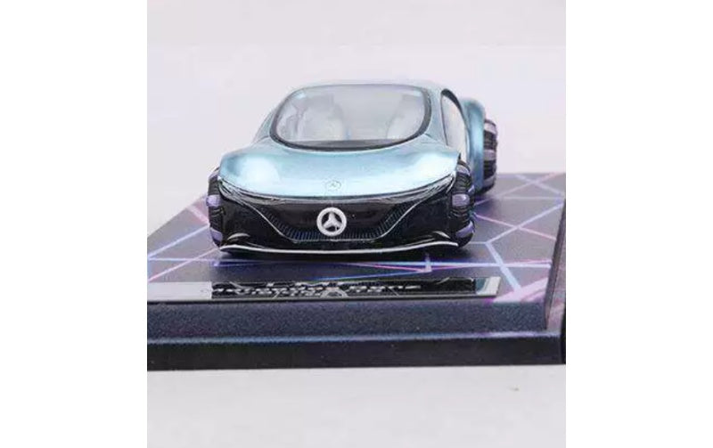 1:64 Mercedes-Benz VISION AVTR  Ice blue LeManFang  night light DIECAST Model
