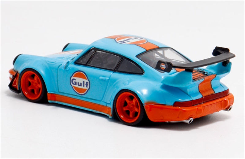 DECODE Porsche RWB 964 Exhibition gulf Limited Edition RAUH - Welt 1:64 Car Pre-built Model view3