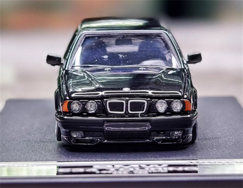 Mortal BMW E34 TOURING 5 Series Pearl Black Lowered Version Limited Edition 799PCS ONLY 1:64 Car Pre-built Model view6