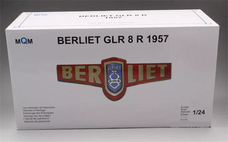 MQM BERLIET GLR 8R 1957 Grass Transport 1/24 DIECAST car
