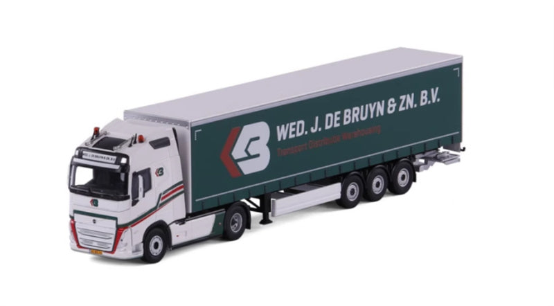 CAVALLINO VOLVO container truck WED.J.DE BRUYN ZN 1:50 Truck Pre-built Model