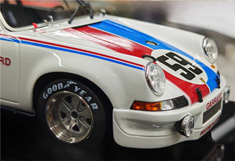 1:18 Porsche 911 White blue pigment version Amalgam #59 Resin Car Model view4