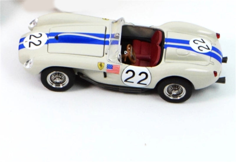 GFCC 1957 Ferrari 250 Testa Rossa Racing Gray White #22 LHD 1:64 car Pre-built Model view5