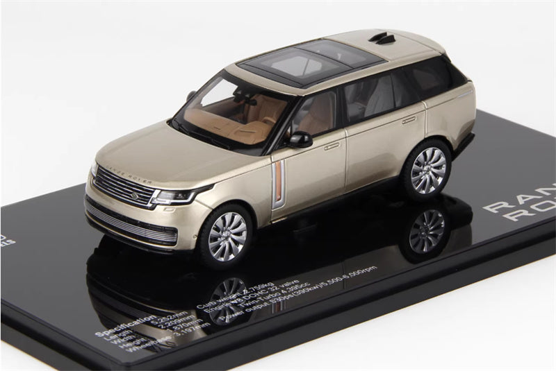 1:43 Land Rover Range Rover Honor Genesis 2022 golden  LCD MODELS Extended Edition DIECAST Car Model