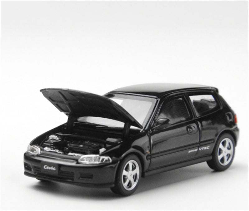 LCD-MODELS Honda Civic SiR II EG6 Black 1:64 car Pre-built Model view3