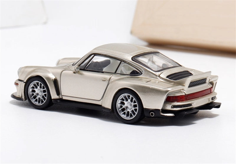 Findclassically Porsche Singer 911 DLS Turbo Road Moet Blanc Limited Edition 999PCS ONLY 1:64 car Pre-built Model view5