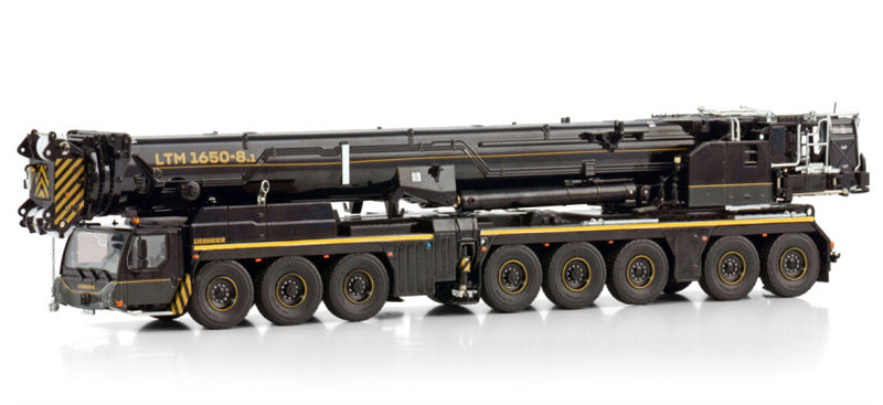 WSI  LIEBHERR LTM 1650-8.1 Crane BLACK/GOLD EDITION Premium Line 1:50 DIECAST Truck Lorry