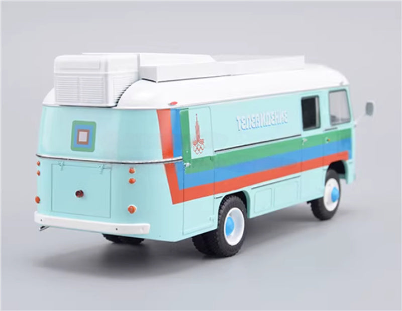 Modimio 1980 Moscow Mobile Movie Car PAZ-3916 (PVS-4) Special Edition 1:43 Car Pre-built Airliner Model Display view4
