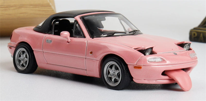 1:64 Mazda MX-5 Pink ATS DIECAST Civil Car Model
