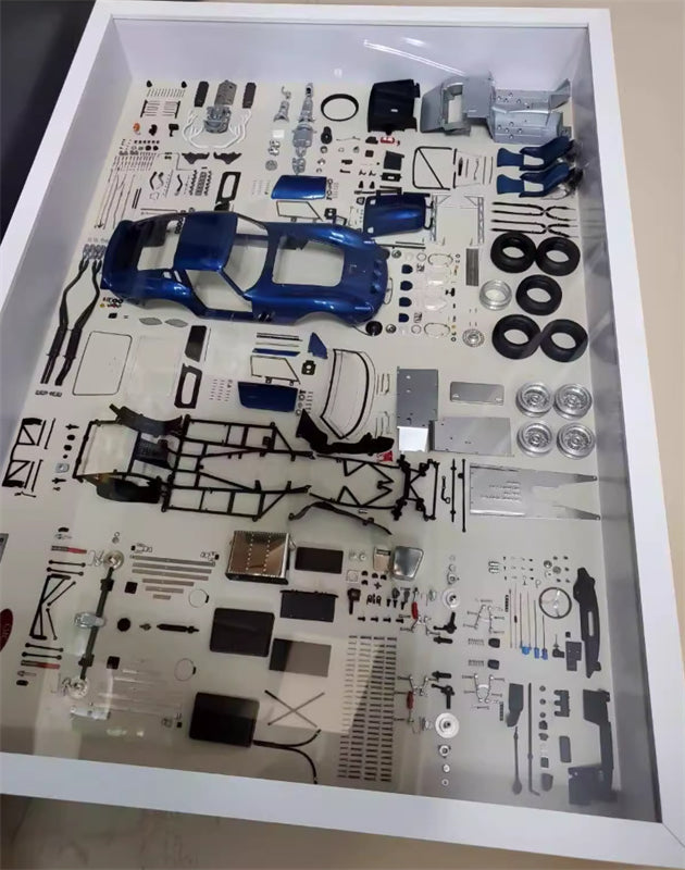 CMC Ferrari 250gto Parts display version frame picture frame blue 1:18 Car Pre-built Model view5